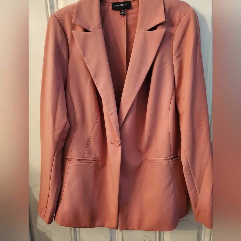 Lane Bryant single button Blazer